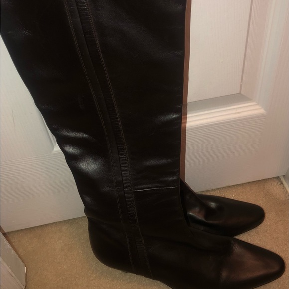 Brown Knee High Boots (Womens) - Picture 5 of 6